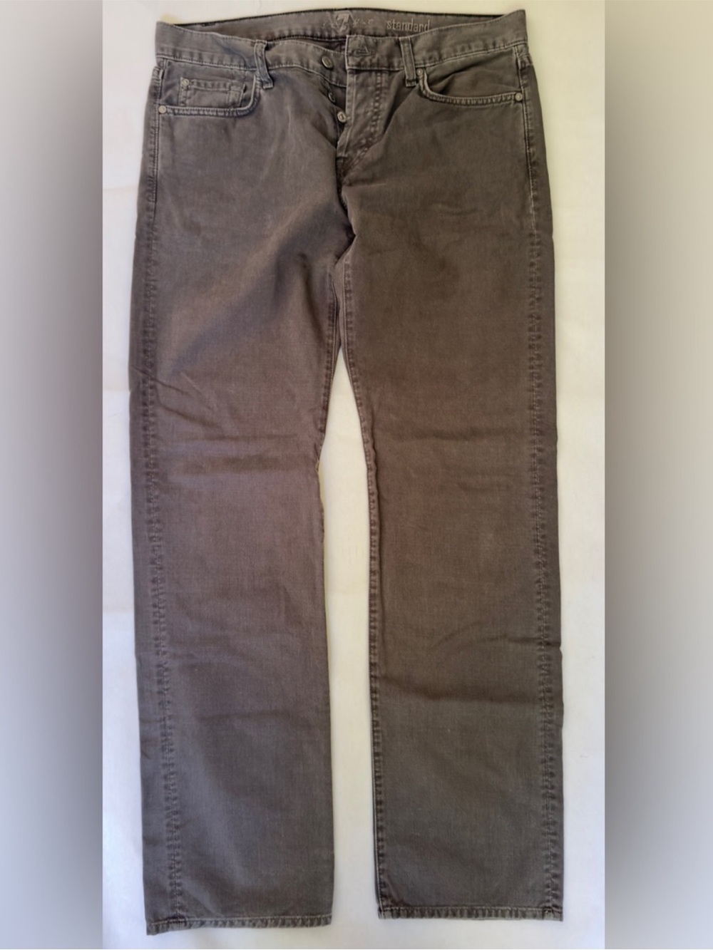 7 for all Mankind gray jeans men’s denim size 34 button fly standard
